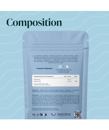 Melatonin 1.9mg Fast Sleep Natural Sleep & Jet Lag 2 Month Cure 60 Vegetable Capsules Dietary Supplement for Better Sleep Made in France Essentials by Novoma - Buy Online on GoSupps.com