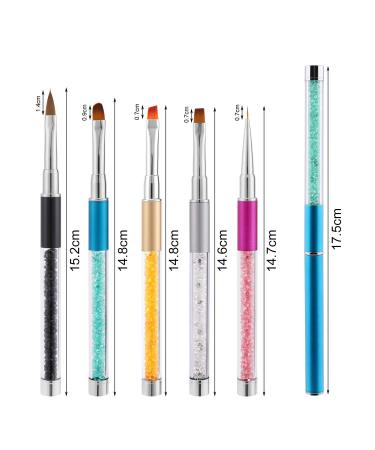 Mwoot French Nail Art Brush Set - 5 Pieces DIY Gel & Acrylic Nail Drawing Tools for Manicure & Decoration - Buy Online on GoSupps.com