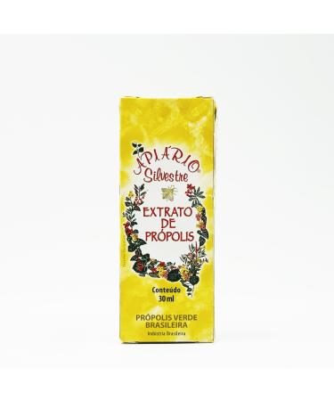 1 Bottle of Apiario Silvestre Brazilian Green Bee Propolis Liquid Traditional Alcohol Extract 30 ml
