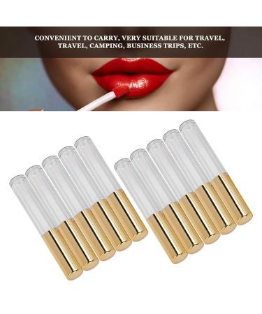10pcs Empty Lip Gloss Tubes with Wand - Refillable 1.5ml Transparent Plastic Lip Balm Bottles for Liquid Lipstick Storage - Buy Online on GoSupps.com