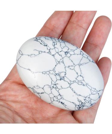 Buy MookaiTedecor White Turquoise Drumstone - Energy Healing Crystal for Reiki & Home Decor - International Shipping - Buy Online on GoSupps.com