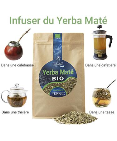 Yerbee Yerba Mate Tea Bio (500g) | Premium Argentine Organic Matured & Smoke-Free | Buy Authentic Yerba Mat Online - Buy Online on GoSupps.com