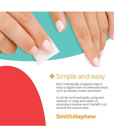 Smith+Nephew SKIN-PREP Wipes - Protective Dressing Wipes with Skin Barrier Film - Alcohol-Containing - Box of 50 - Buy Online on GoSupps.com