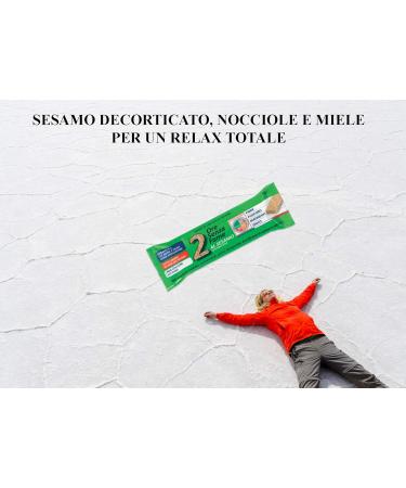  Rilevo Rilevo 6 Single Packs of Hunger Bars - 2 Hours Without Natural Hunger Bar with Sesame Seeds and Hazelnuts (6 x 25 g) - Buy Online on GoSupps.com