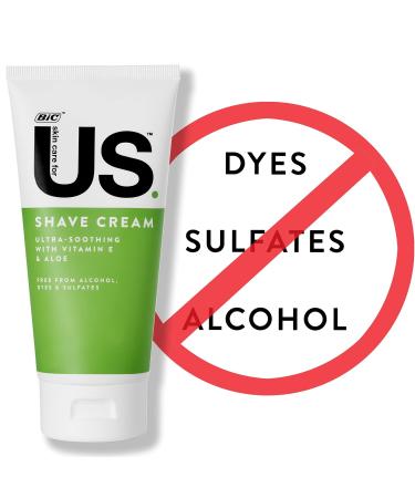 BIC US Shaving Cream with Aloe Vitamin E & Argan Oil - Smooth Shave for Men & Women | 1 Count - International Shipping Available - Buy Online on GoSupps.com