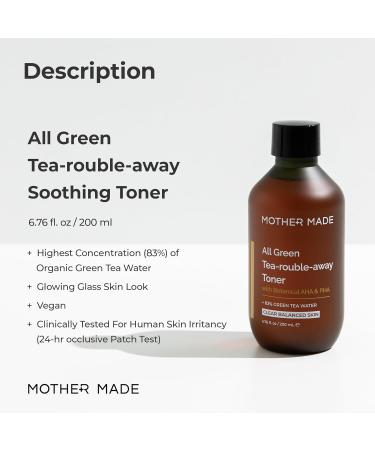 Buy Organic Green Tea Essence Toner 6.76 fl. oz Hydrating & Soothing Facial Care with 5 Hyaluronic Acids AHA & PHA Alcohol-Free Vegan for Sensitive & Oily Skin International Shipping Available - Buy Online on GoSupps.com