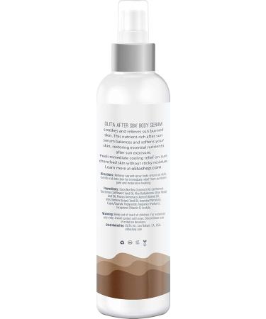 Olita AfterSun Body Serum - Hydrating Coconut Oil with Aloe Vera | All-Natural Cooling Sunburn Relief - 8 oz - Buy Online on GoSupps.com