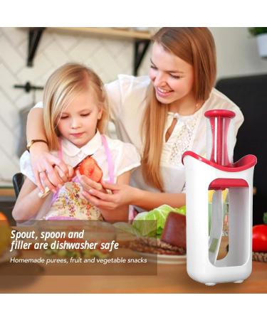 Tumnea Baby Squeeze Station | Fruit Puree Maker with Squeeze Bags - Red - Buy Online on GoSupps.com