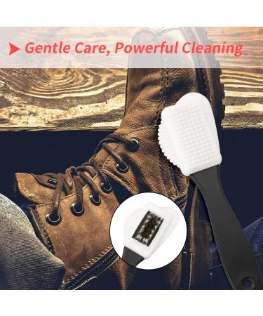 Tabanzhe Professional-Grade 2-Sided Suede Brush for Shoes - Nu-buck Brush Included Offering A Comprehensive and Versatile Shoe Care Solution for Cleaning Suede Leather Boots and Shoes - Buy Online on GoSupps.com