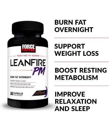 LeanFire PM Weight Loss Pills for Women and Men - 60 Capsules - Fat Burner & Overnight Metabolism Booster for Incredible Results - Buy Online on GoSupps.com