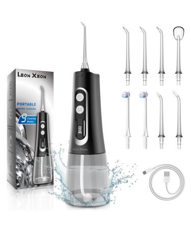 Advanced Water Flosser for Teeth Gums Braces and Dental Care Large Water Tank 350ml 9 Modes Digital Screen Waterproof Rechargeable Portable with 8 Tips for Multiple Users and Needs.