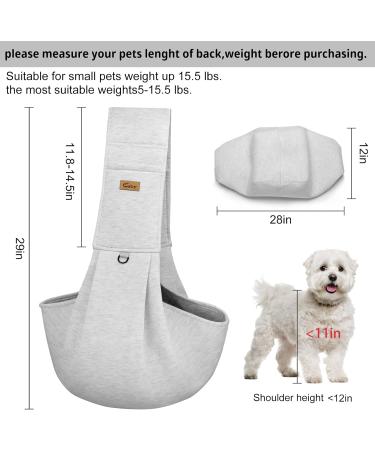 VRBabies Dog Carrier Bag for Small Dogs | Adjustable Thick Shoulder Straps | Light Gray Pet Travel Bag - Buy Online on GoSupps.com