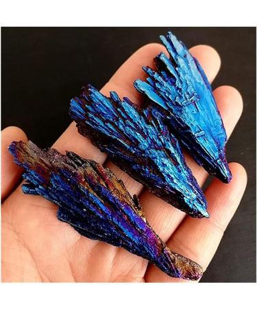 for Natural Blue Titanium Aura kyanite Cluster Rock s and Crystals Specimen Home Decor - Buy Online on GoSupps.com