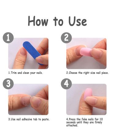 Siusiu 96 pcs Space Colorful Acrylic Press-On Nails - Matte Short False Tips for Women & Girls | Perfect for DIY Nail Art - Buy Online on GoSupps.com