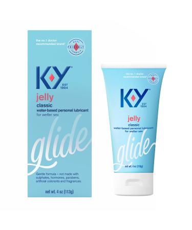 Personal Lubricant, K-Y Jelly Water Based Lube, 4 Ounce, Personal Lube For Women