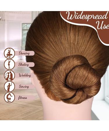 20pcs Hair Nets for Buns Invisible Hair Bun Net 50cm Elastic Hair Bands with Elastic Edge Mesh 40 Pieces U Shaped Pins Ballet Hair Net for Girls Dancers Women(brown) - Buy Online on GoSupps.com