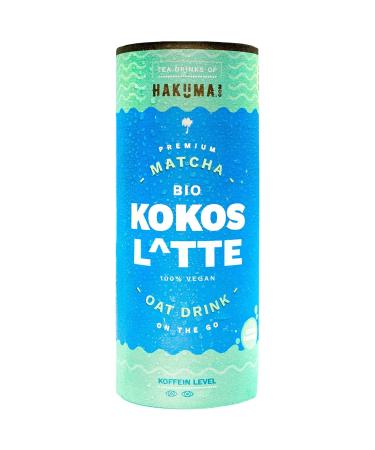 Buy Hakuma Bio Kokos Latte 12 x 235ml - Premium Matcha Latte with Oats & Creamy Coconut - Holiday Vibes in Cartocan - International Shipping Available - Buy Online on GoSupps.com