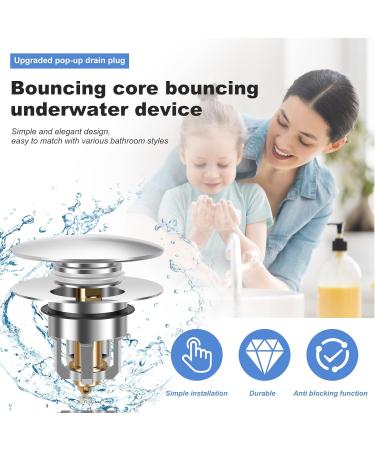 Abizarch Bathroom Sink Stopper Pop Up Sink Drain Strainer Universal Pop Up Sink Drain Stopper for 40mm Drain Holes Copper Practical Sink Drain Filter Basin Drain Strainer for Home ZHAZHAMO - Buy Online on GoSupps.com