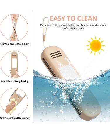 Travel Makeup Brush Holder with Mirror | Silicone Cosmetic Organizer with Zipper | Large Makeup Travel Essentials for Women - Buy Online on GoSupps.com