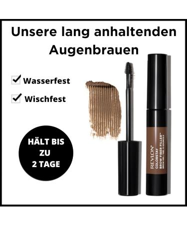 Revlon ColorStay Brow Fiber Filler - Waterproof Eyebrow Gel Volumizing Dark Brown 305 6.5g - Buy Internationally - Buy Online on GoSupps.com