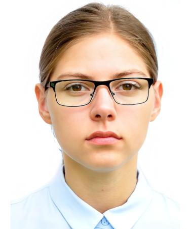 Mini Metal Blue Light Blocking Reading Glasses - Stainless Steel Frame (Black) | Anti Blue Light Filter | 1.5 Dioptres - Unisex - Buy Online on GoSupps.com