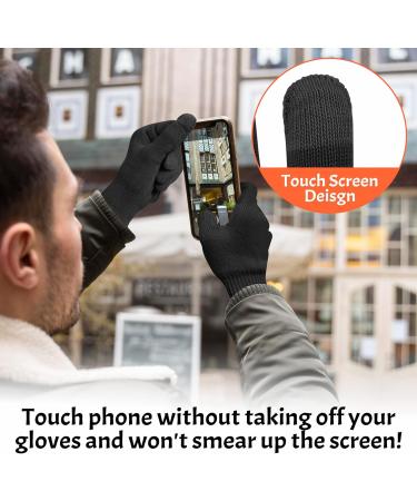 Migliore Wear Eczema Gloves for Adults - Moisturizing Cotton Gloves for Dry Hands - Touchscreen Black Gloves 2 Pairs - Men Women - Black-S/M - Buy Online on GoSupps.com