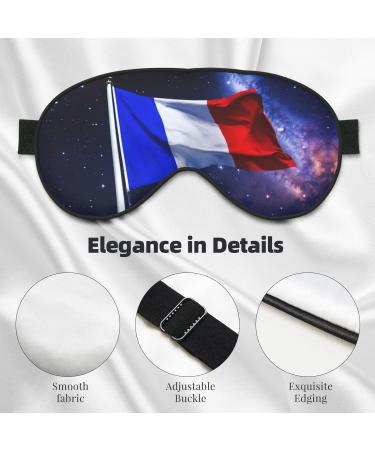 French Flag Print Unisex Eye Mask | Soft Light-Blocking Sleep Mask for All | International Shipping Available - Buy Online on GoSupps.com