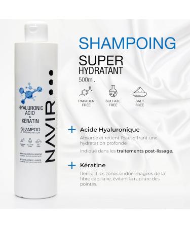 NAVIR Professionnel | Coffret professionnel cheveux l acide hyaluronique Shampoing + Masque + Apr s-shampooing Routine hydratante compl te Sans sulfates sans parab nes sans sels 3 produits - Buy Online on GoSupps.com