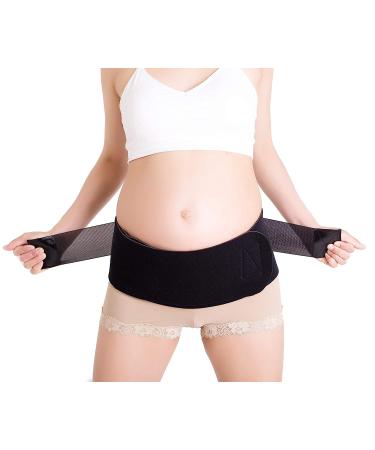 CABEA Babybellyband Original 3-in-1 Pregnancy Belly Band | Postpartum Care & Pelvic Floor Support | Made in USA | Small Black (30-40 Hips) - Buy Online on GoSupps.com