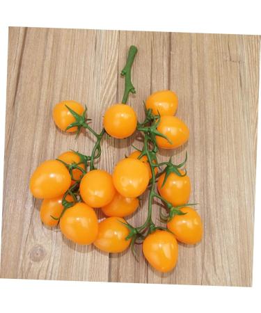 Ciieeo Simulated Small Tomatoes Models Fruit Photo Prop Faux Cherry Tomatoes Ornament Lifelike Fruit Fake Cherry Tomatoes for Decor Home Fruit Ornament Artificial Foam Fake Fruit Yellow 4.00X2.00X2.00CM - Buy Online on GoSupps.com