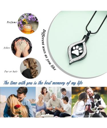 Vccwyqk Urn Necklace for Ashes | Eye of My Heart Keepsake | Stainless Steel Dog/Cat Paw Memorial Jewelry Gift - Buy Online on GoSupps.com