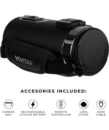 Vivitar 4K Wi-Fi Camcorder with 18x Digital Zoom, Night Vision, and 3.5mm Microphone Jack - Buy Online on GoSupps.com