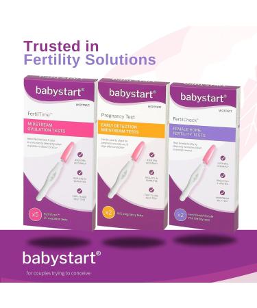 Early Detection Pregnancy Test Kit by Babystart for Easy at Home Accurate Pregnant Test Results in 1 Minute - Simple to Use Self Test for Women 2 Pack - Buy Online on GoSupps.com