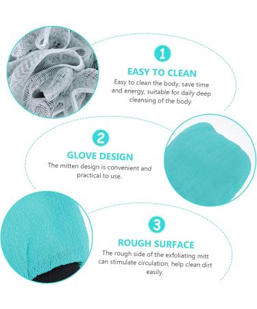 Ipetboom Body Gems Chest 2 Sets Bath Set Bath Gloves Exfoliating Mitt Towel Mens Body Scrubber BER Bubble Making Net Shower Cleaning Gloves Single Layer Bath Flower Bath Ball Rayon - Buy Online on GoSupps.com