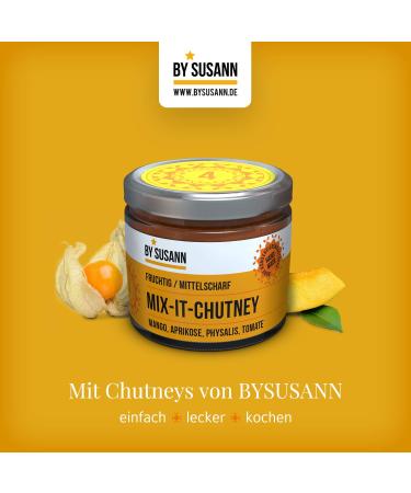 BY SUSANN 04 MIX-IT-CHUTNEY | 150g Glass - Intense Fruity Flavor Medium Hot Chutney for Gourmet Taste Experiences - International Shipping Available - Buy Online on GoSupps.com