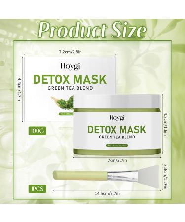 Hpbaggy Facial mask for deep cleansing detoxification acne and blackheads facial mask for all skin types 100 g green tea deep cleansing mask with green tea and aloe vera - Buy Online on GoSupps.com