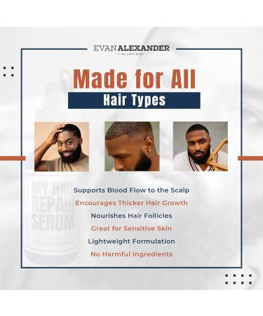 Evan Alexander Fine Grooming MY Hair Serum for Men - Rosemary Scent 2 oz | Best Hair Care for Healthy Hair Growth - Buy Online on GoSupps.com