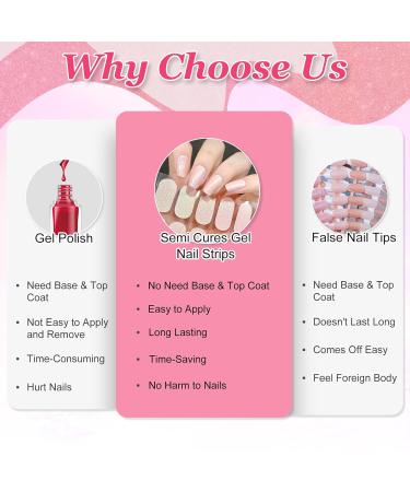 Shop Ceboic 22-Piece Pink Aurora Gel Nail Foils - Self-Adhesive Nail Stickers for Women & Girls | International Shipping Available - Buy Online on GoSupps.com