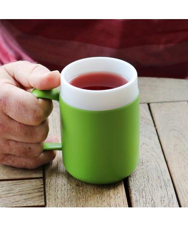 Ornamin Blue Mug with Internal Cone 140ml and Spouted Lid | Model 207 + 806 | Drinking Aid Thermo Mug and Feeding Cup - Buy Online on GoSupps.com
