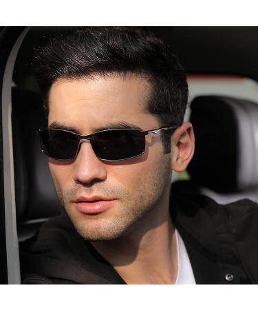 Men's Full Reading Sunglasses 2.5x for Outdoor Driving - Black Presbyopic Goggles - Buy Online on GoSupps.com