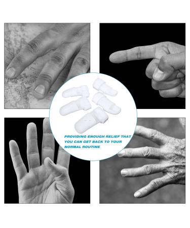 Pangda Finger Splint - 10 Pieces Adjustable Mallet Finger Support Brace for Joint Protection in Basketball - 5 Sizes Available White - Buy Online on GoSupps.com
