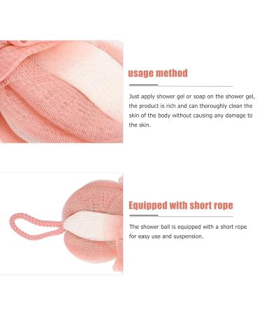 FRCOLOR 4 Pcs Body Sponge Set - Exfoliating Mesh Loofahs for Shower | Long Bath Flower Pouf | Nylon Scrubber with Cute Headband | Ideal for Men & Women - Buy Online on GoSupps.com