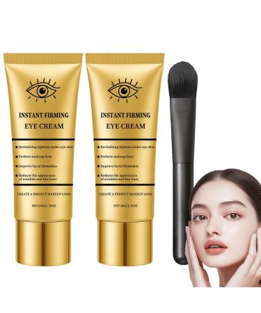 blmcoos New Upgrade Perfection Eye Tightener temporary facial firmer fastacting eye primer and firming cream with brush softens and firms tired eyes reduces puffiness 2