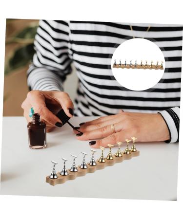 OATIPHO 1 Set Fake Nails Magnetic Nail Holder Nails Tips Display Stand Nail Stand for Press on Nails Nail Stands for Press on Nails Tips Practice Stand Acrylic Portable Nail Piece - Buy Online on GoSupps.com