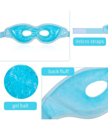 Ruggito Cooling Eye Mask - Reusable Gel Eye Mask for Cold Therapy Swollen Eyes & Headaches - International Shipping - Buy Online on GoSupps.com