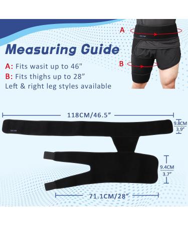 Beister Adjustable Hip Groin Stabilizer & Brace for Sciatica Pain Relief - Thigh Compression Support Sleeve for Hip Joint & Muscle Recovery - Buy Online on GoSupps.com
