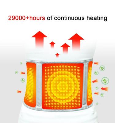 Lumbar Support Back Brace - Self-Heating Wormwood Waist Belt for Natural Relief from Waist Pain - Breathable Lower Back Support Belt in Gray - Buy Online on GoSupps.com