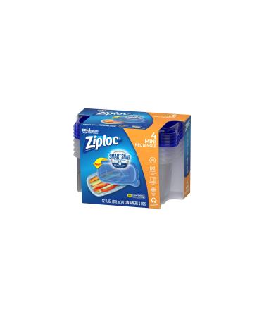 Ziploc Container Medium Rectangle 1.8 Cups 4 Count (Pack of 1) - Buy Online on GoSupps.com