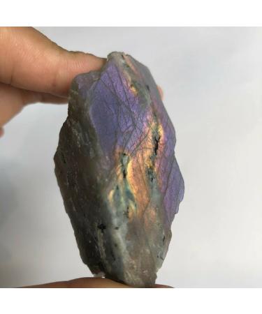Crystal Decoration 75g Natural Raw Purple Labradorite Crystal Gem Rough Specimen Healin