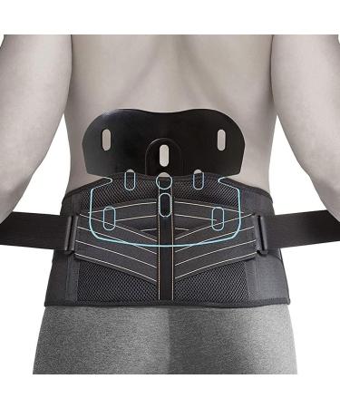 Lower Back Support Belt for Men & Women | Lordosis Pain Relief & Posture Correction | Adjustable Breathable Waist Support for Herniated Disc Sciatica & Scoliosis - Black - Buy Online on GoSupps.com